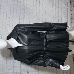 Leather jacket size large